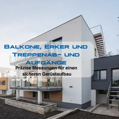 Balkone, Erker und Treppenab- und Aufgänge - 