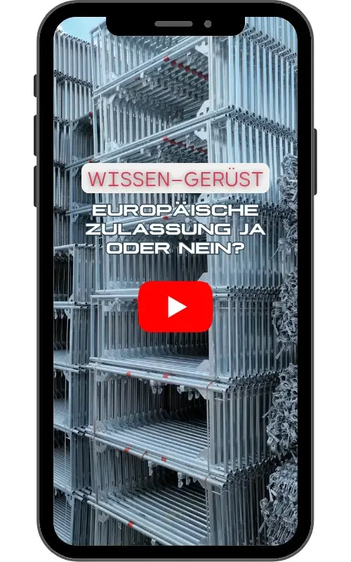 Smartphone europäische Gerüstzukassung