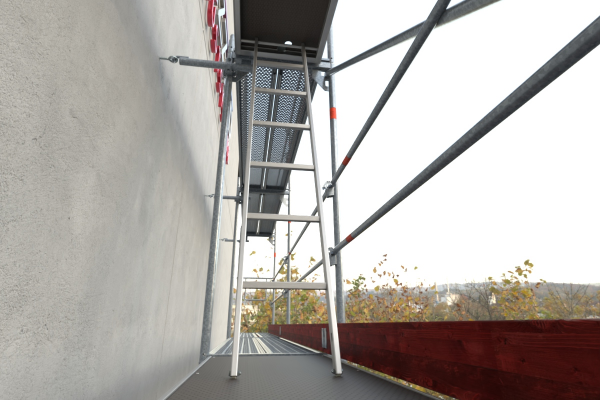 40,52 m&sup2; neues Aluger&uuml;st mit Alu-Robustb&ouml;den