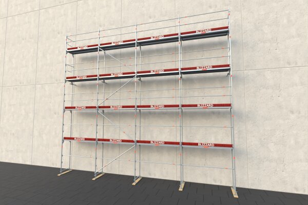 130,16 m² neues Alugerüst mit Alu-Robustböden