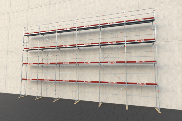 163,45 m&sup2; neues Aluger&uuml;st mit Alu-Robustb&ouml;den