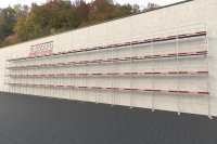 435,87 m² neues Alugerüst mit Holz-Gerüstbohlen
