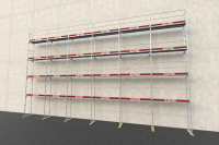 195,25 m² neues Alugerüst mit Vollaluböden