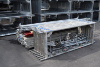 81,04 m² gebrauchtes Stahlgerüst mit gebrauchten Stahlböden