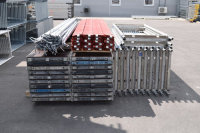 136,21 m² gebrauchtes Stahlgerüst mit gebrauchten Robustböden