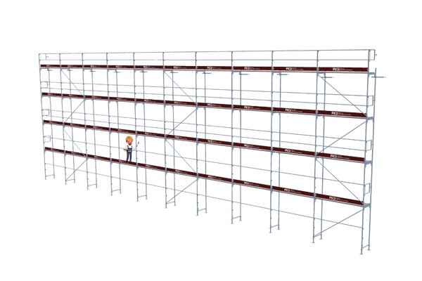 243,14 m&sup2; gebrauchtes Stahlger&uuml;st mit gebrauchten Alub&ouml;den