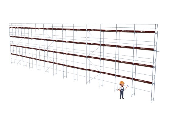 309,42 m&sup2; gebrauchtes Stahlger&uuml;st mit gebrauchten Robustb&ouml;den