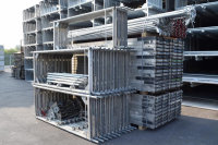 381,39 m² gebrauchtes Stahlgerüst mit gebrauchte Robustböden