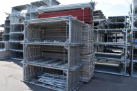 490,35 m² gebrauchtes Stahlgerüst mit gebrauchten Stahlböden