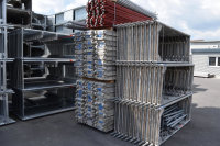 488,13 m² gebrauchtes Stahlgerüst mit gebrauchten Stahlböden