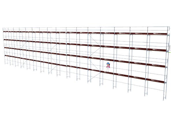 520,67 m&sup2; gebrauchtes Stahlger&uuml;st mit gebrauchte Robustb&ouml;den