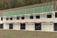 118,73 m² neues Dachfanggerüst mit Alu-Robustböden