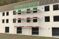 66,30 m² neues Dachfanggerüst mit Alu-Robustböden