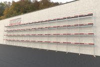 354,14 m² neues Stahlgerüst mit Alu-Robustböden