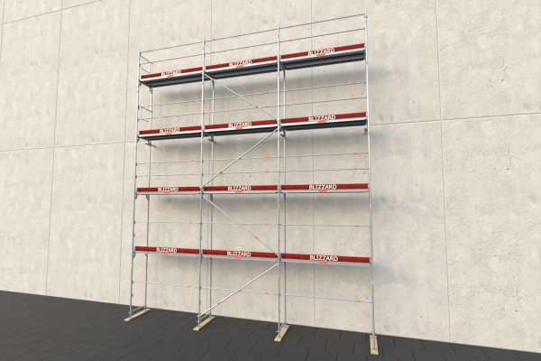 97,63 m&sup2; neues Stahlger&uuml;st mit Stahlb&ouml;den