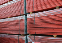 33,92 m² neues Stahlgerüst mit Holz-Gerüstbohlen