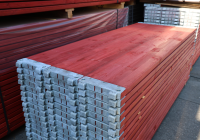 50,88 m² neues Stahlgerüst mit Holz-Gerüstbohlen