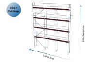 79,50 m² gebrauchtes Plettac Alugerüst mit Rahmentafel