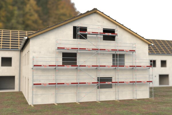 Neues Giebelgerüst 10,60 m x 15,42 m + 2 Durchstiege