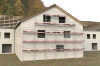 Neues Giebelgerüst 12,60 m x 18,42 m + 3 Durchstiege